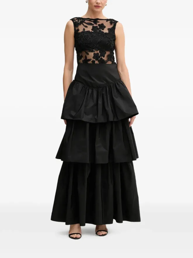 Pedro Del Hierro Pedro Del Hierro 黒のマキシスカートの商品画像