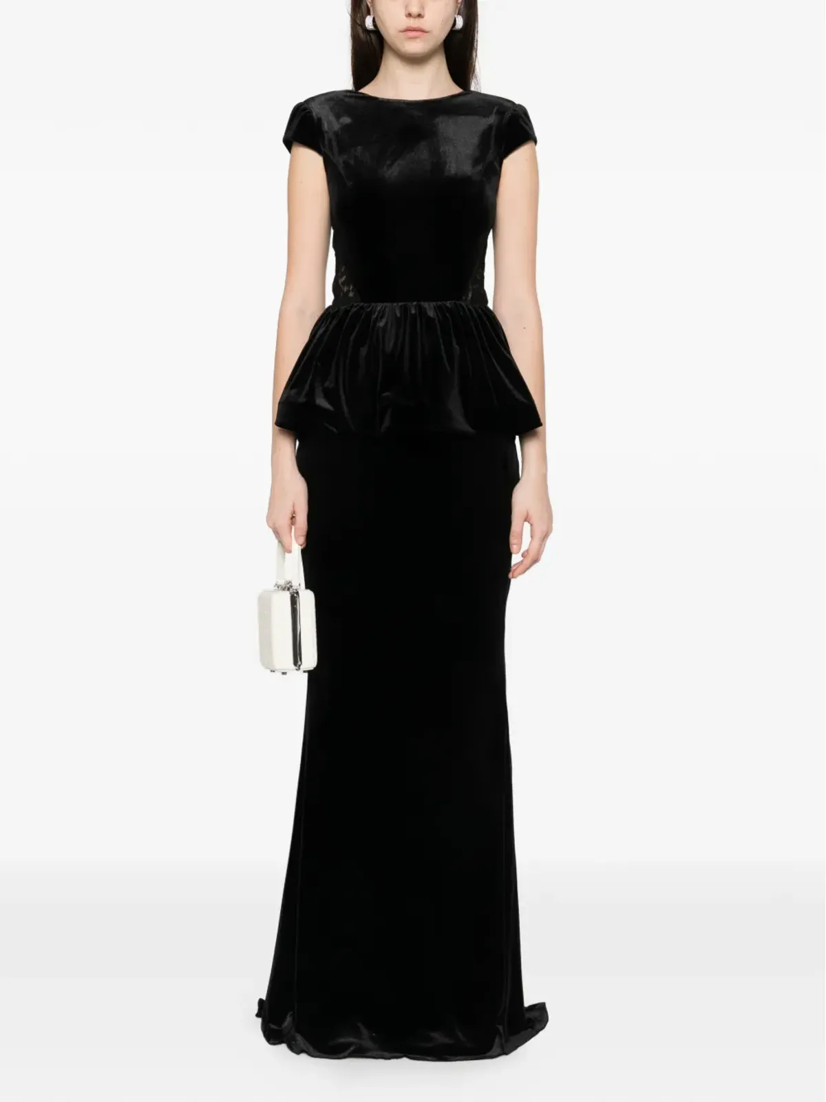 SILK LOVE & LACE ドミニーク マキシドレス（ブラック） - 画像2