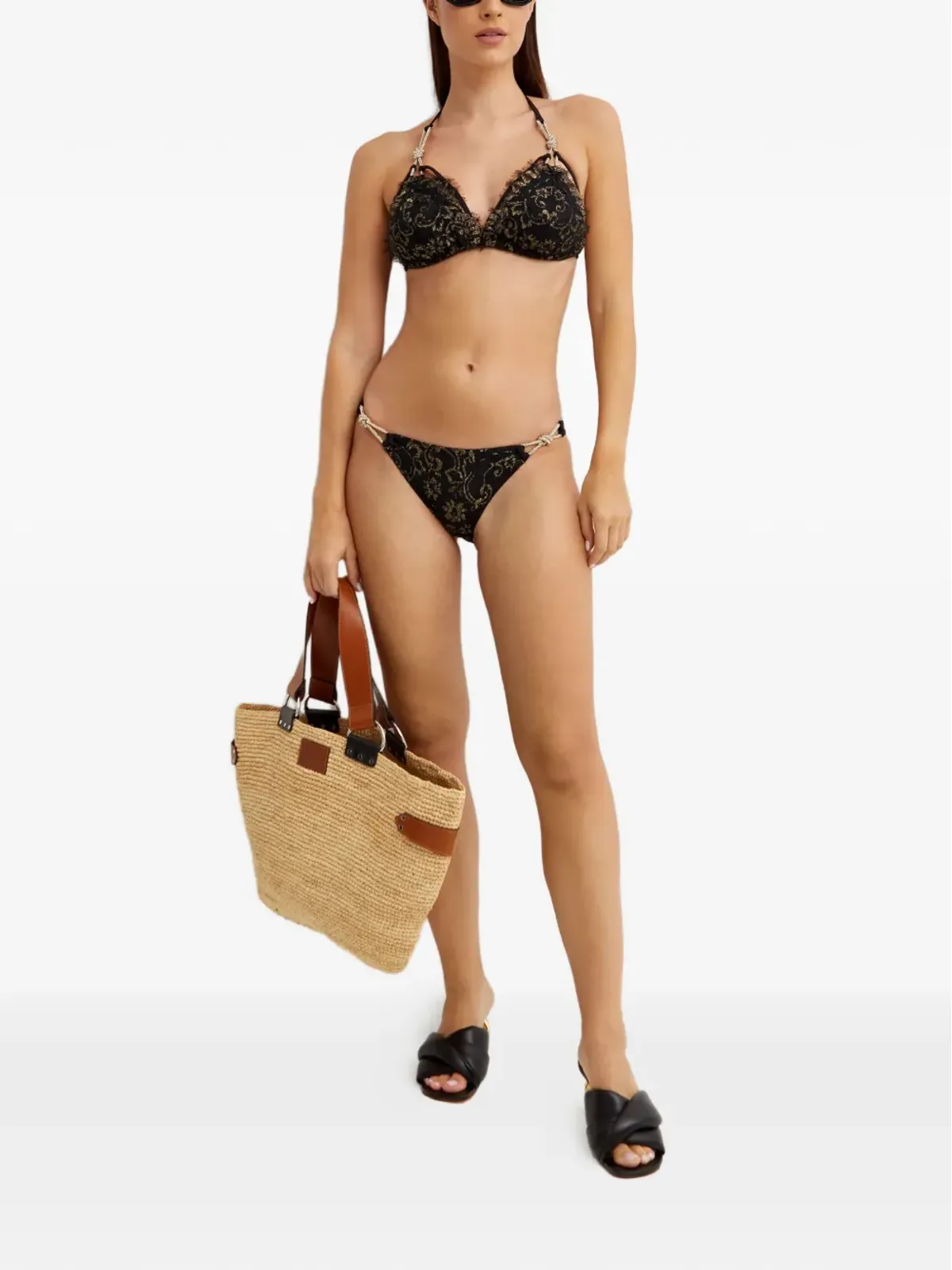 Beach Bunny City Glam ビキニボトムス - ブラック - 画像2