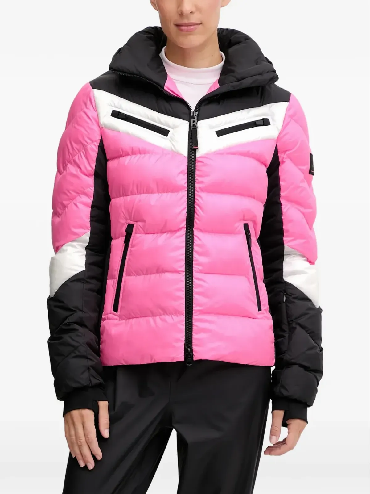 BOGNER FIRE+ICE パディッドカラー・ブロック スキージャケット - 画像1