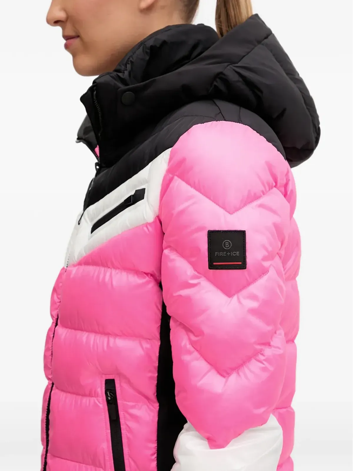 BOGNER FIRE+ICE パディッドカラー・ブロック スキージャケット - 画像5