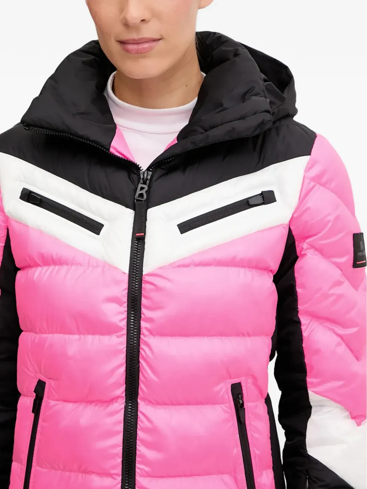 BOGNER FIRE+ICE パディッドカラー・ブロック スキージャケット - 画像4