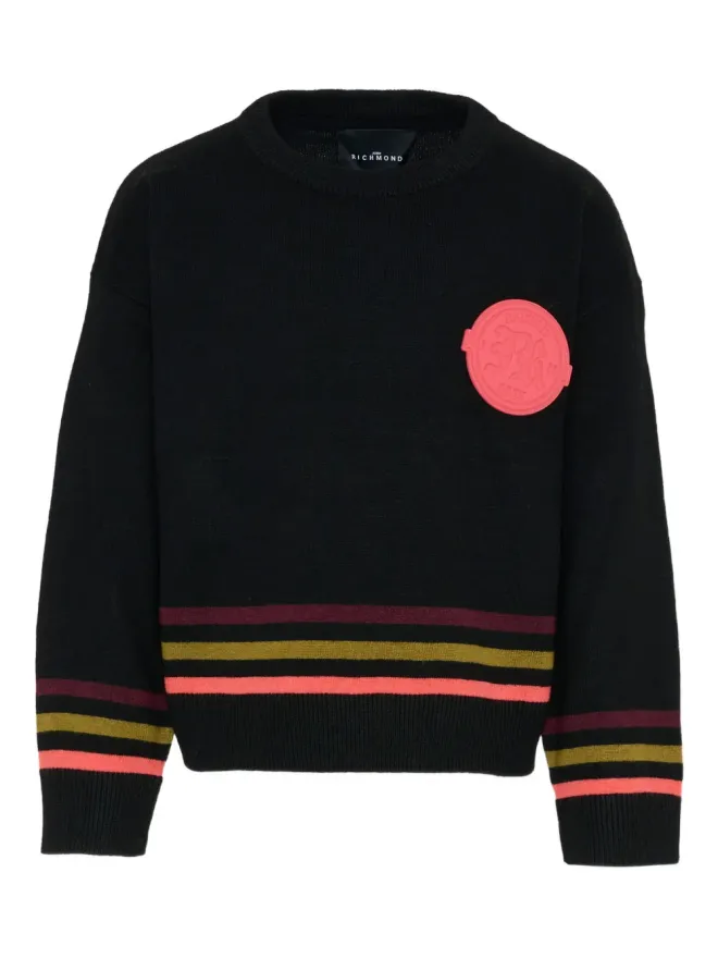 John Richmond Junior John Richmond Junior ロゴストライプセーターの商品画像
