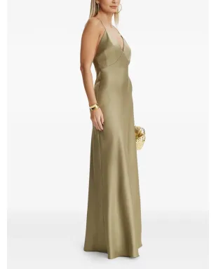 IL VOLO Muse V-neck cross-strap dress - Neutrals - サムネイル3