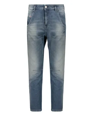 Diesel ウォッシュドデニムジーンズ（クロップド丈・ファイブポケット） - サムネイル1