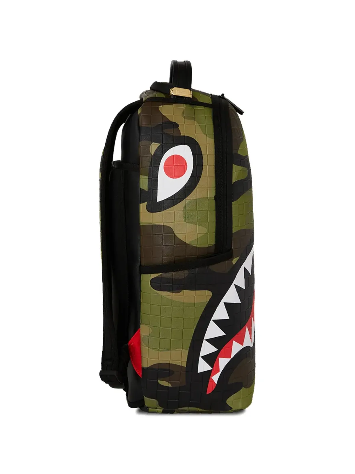 sprayground kid ウッドランドカモチェックバックパック - 画像4