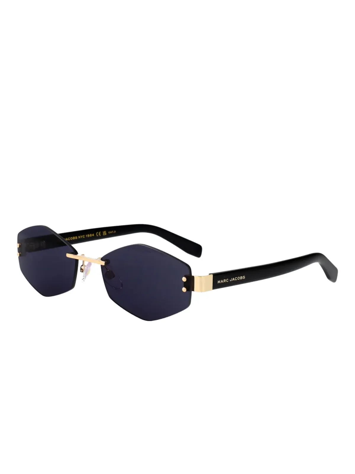 Marc Jacobs Eyewear Air geometric-rimless sunglasses - Gold - 画像2