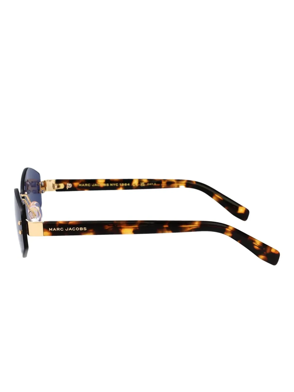 Marc Jacobs Eyewear エア ジオメトリック リムレス サングラス - ゴールド - 画像3