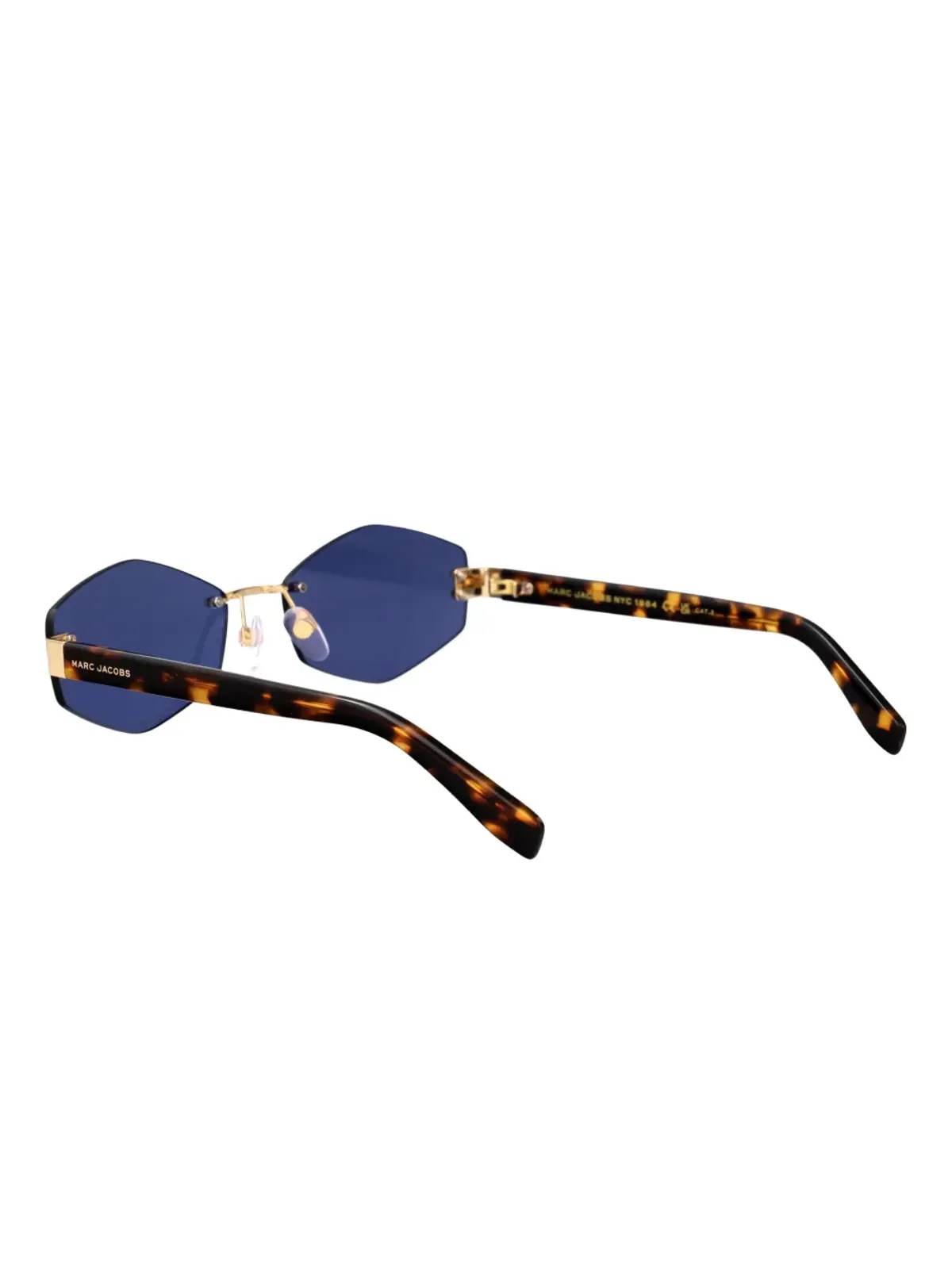 Marc Jacobs Eyewear エア ジオメトリック リムレス サングラス - ゴールド - 画像4