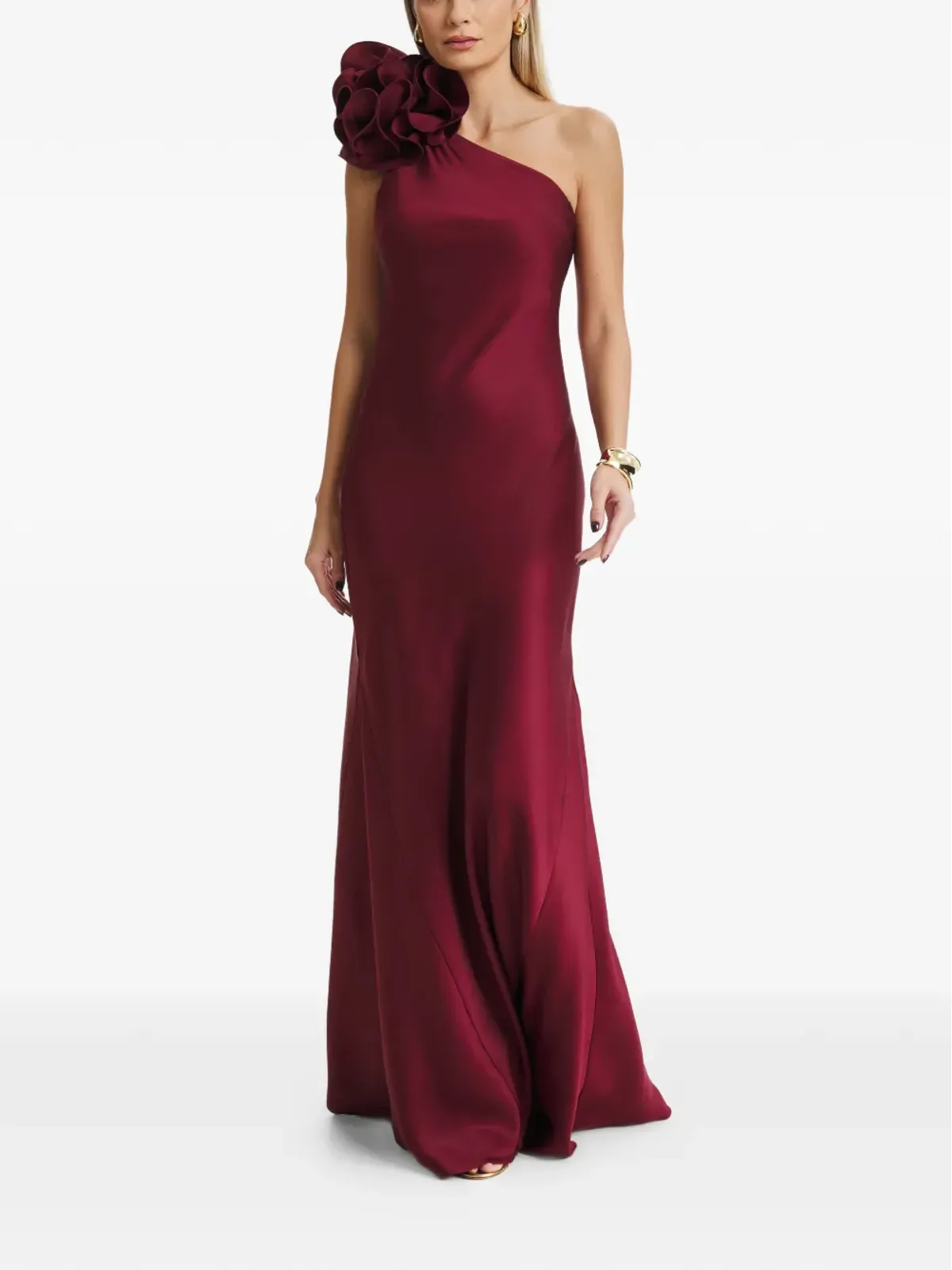 IL VOLO Aster flower-embellishment maxi dress - 画像3