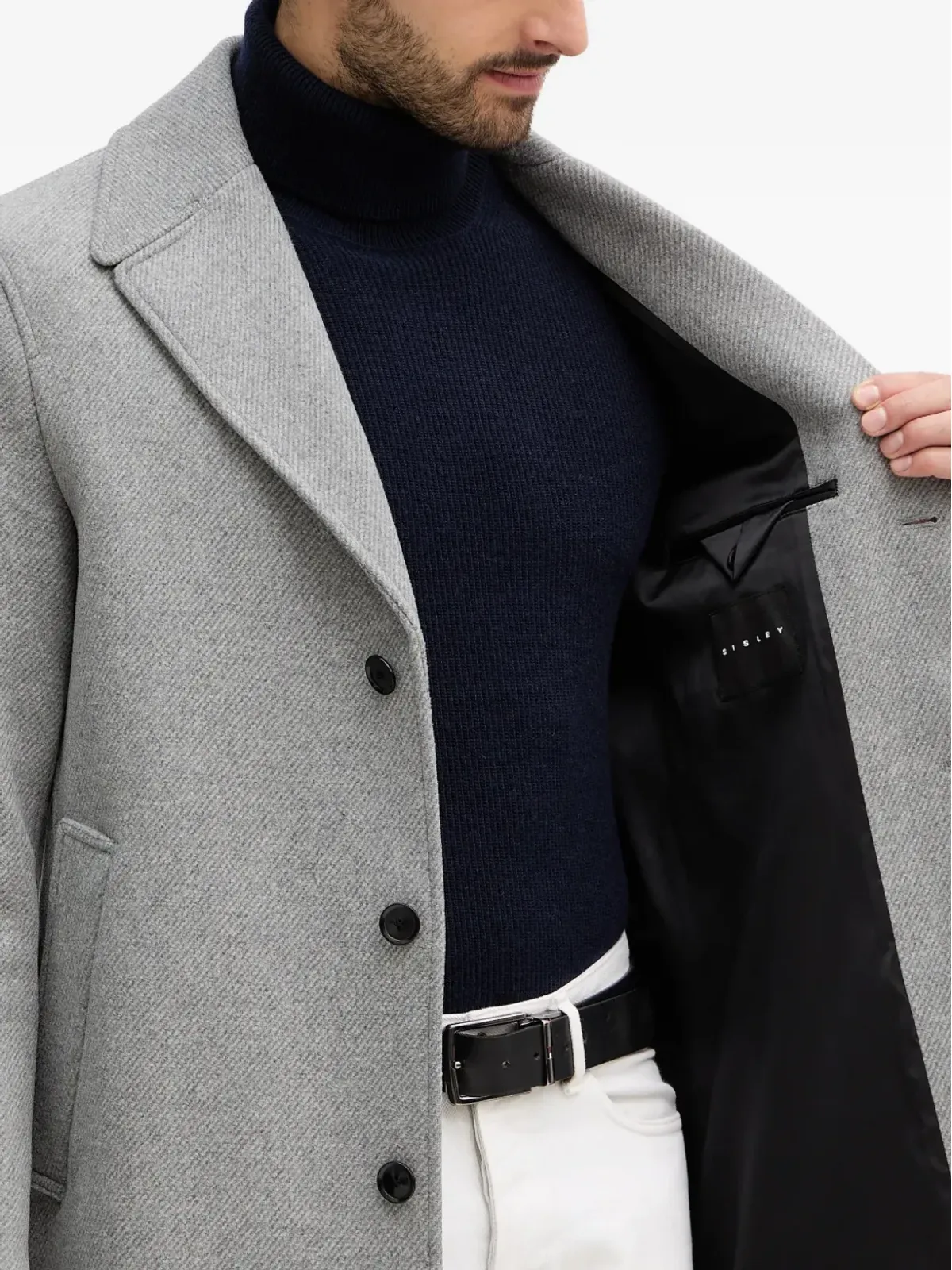 Sisley シングルブレストコート - 画像5