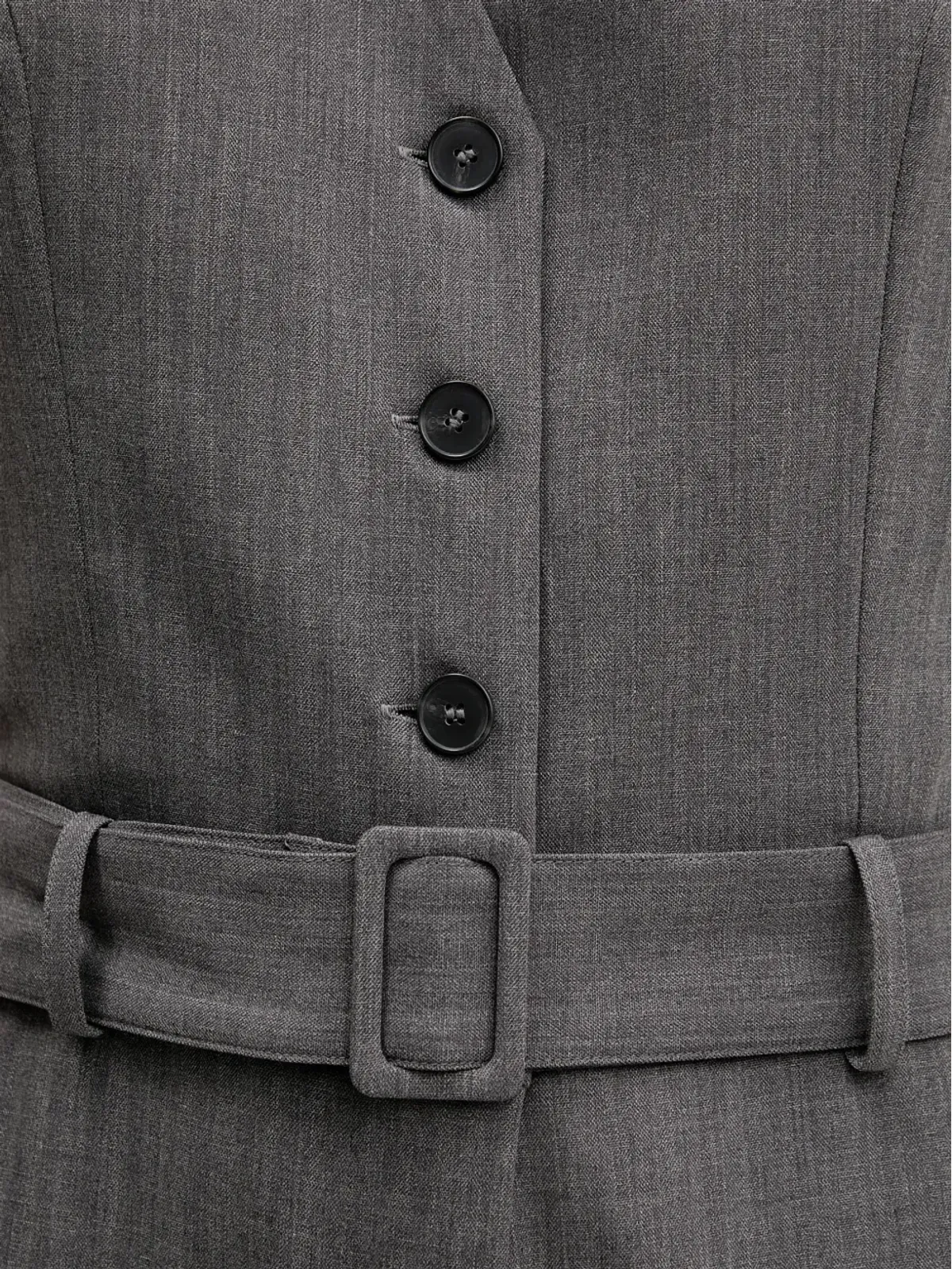 Sisley ベルト付きボタン留めジャンプスーツ - 画像5