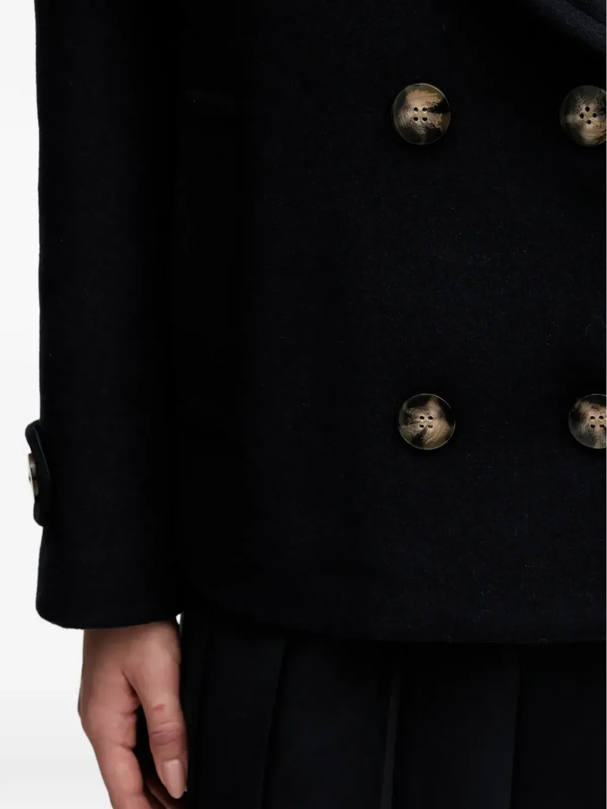 Sisley ボタン留めの長袖ジャケット - 画像5