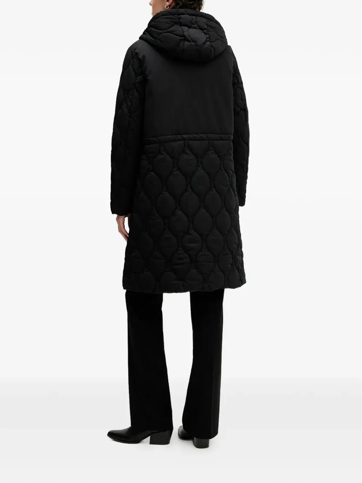 Sisley フード付きキルティングコート - 画像3