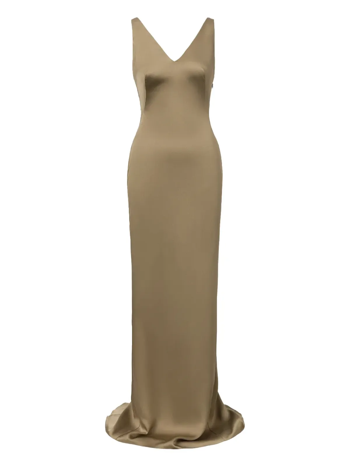 IL VOLO Lavina V-neck maxi dress - Green - 画像1
