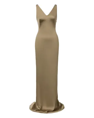 IL VOLO Lavina V-neck maxi dress - Green - サムネイル1