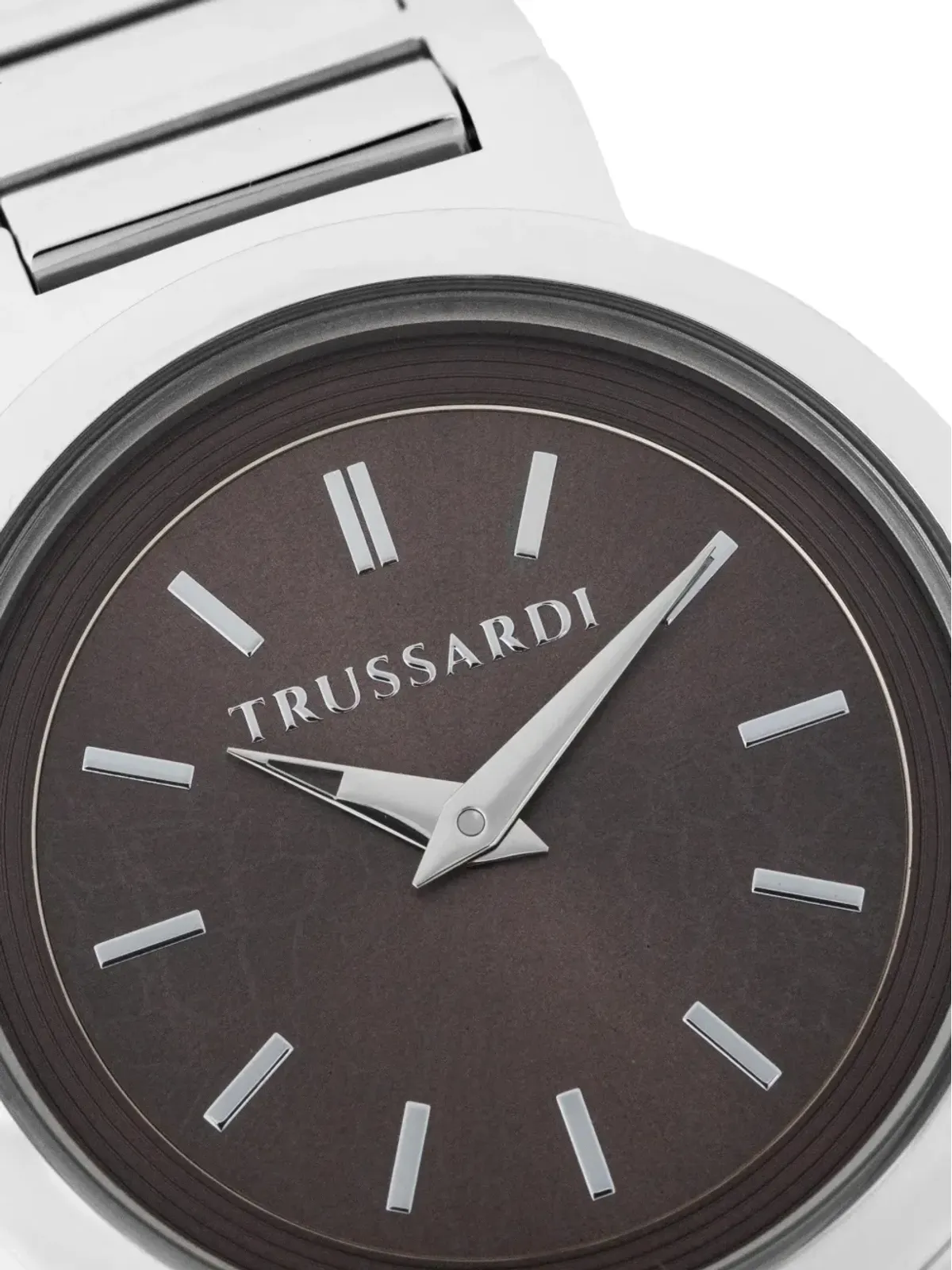 Trussardi シルバートーン丸型ウォッチ - 画像2
