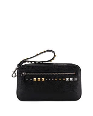 Valentino Garavani スタッズ付きジップ開閉クラッチバッグ - サムネイル1