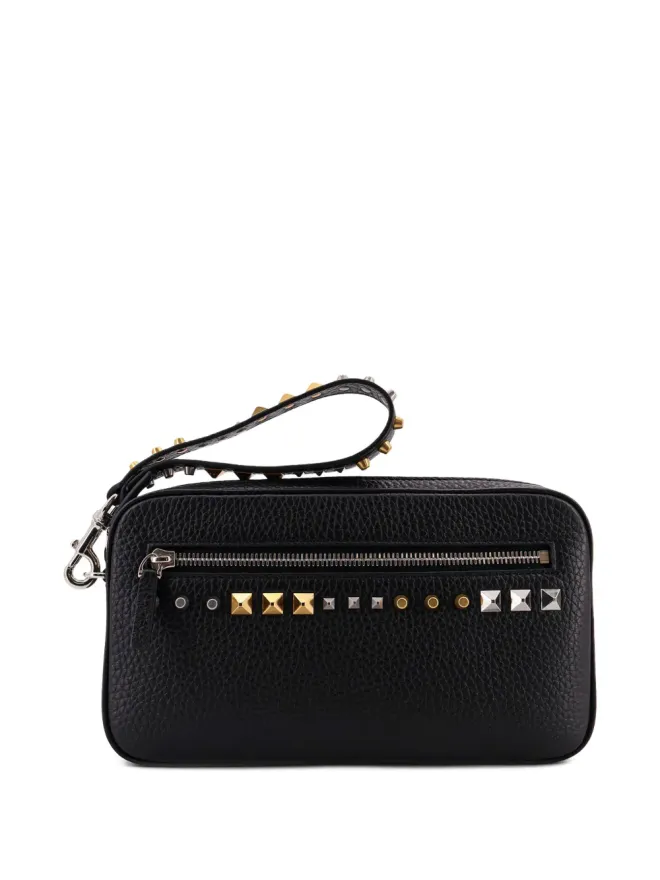 Valentino Garavani Valentino Garavani スタッズ付きジップ開閉クラッチバッグの商品画像