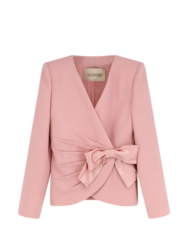Valentino Garavani Valentino Garavani Vネック リボンディテール付きジャケットの商品画像