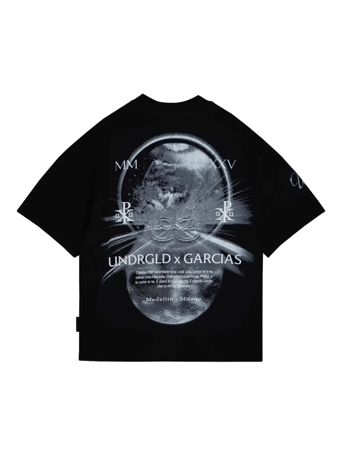 UNDERGOLD ボックスフィット プリントTシャツ - ブラック - 画像3