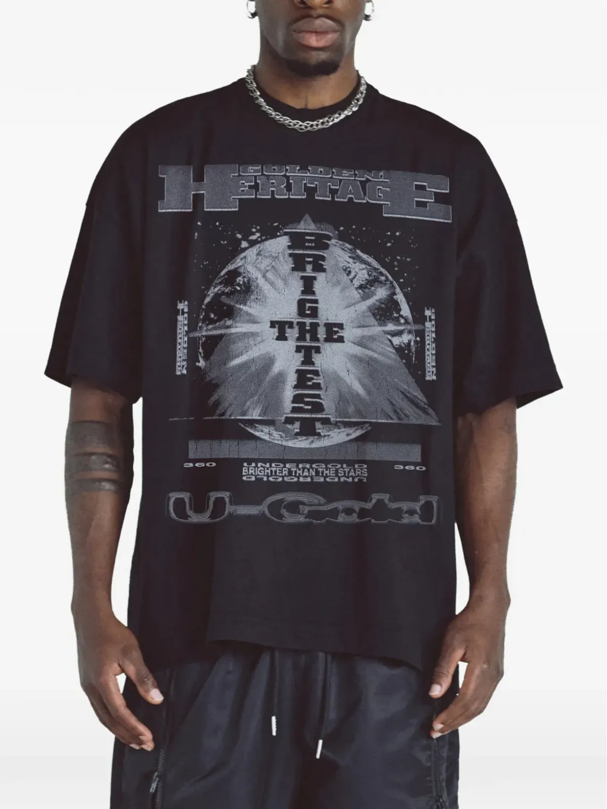 UNDERGOLD ゴールデン ヘリテージ スターリューム Tシャツ - 画像2