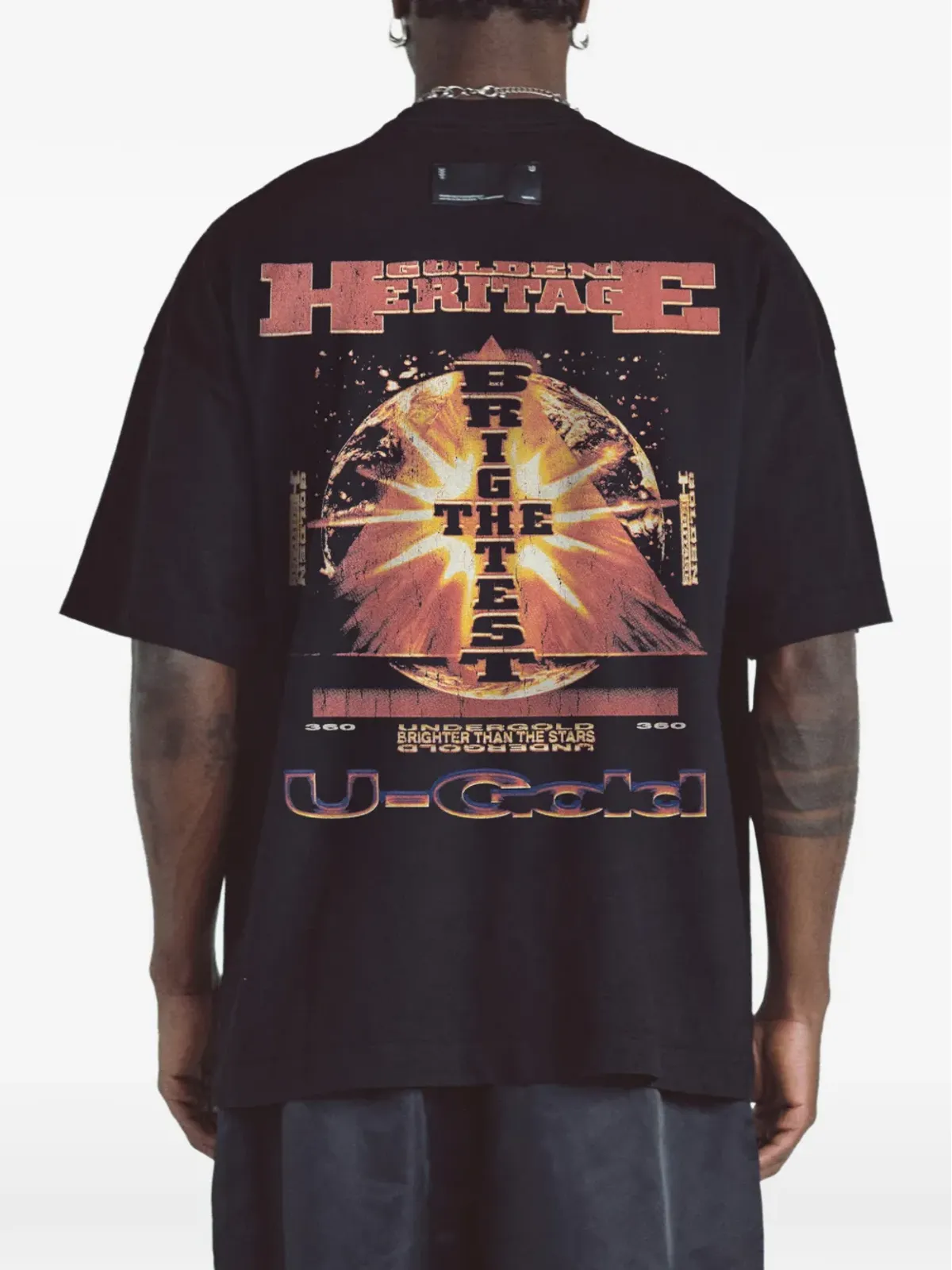 UNDERGOLD ゴールデン ヘリテージ スターリューム Tシャツ - 画像3