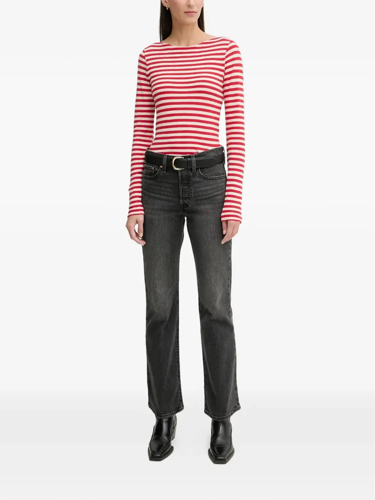 Levi's ウェッジブーツカットジーンズ ブラック - 画像2