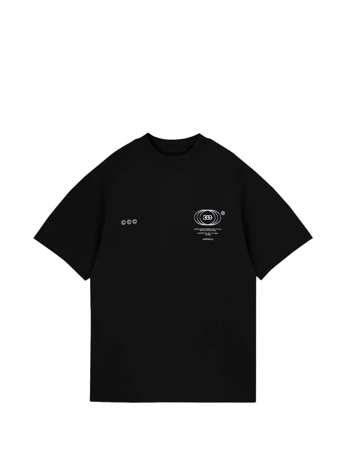 UNDERGOLD ゴールデンヘリテージ ベーシック Tシャツ ブラック - 画像1