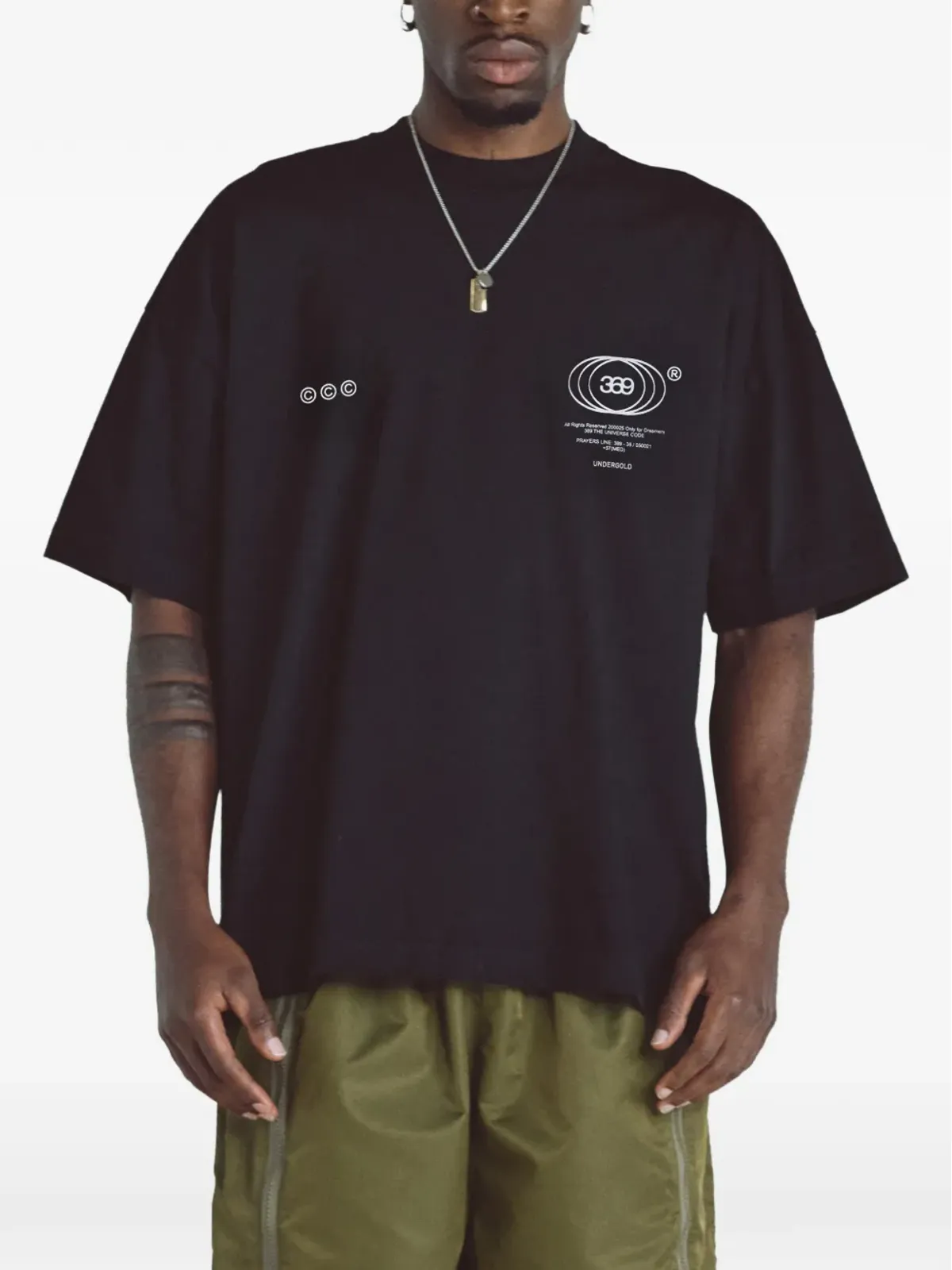 UNDERGOLD ゴールデンヘリテージ ベーシック Tシャツ ブラック - 画像2