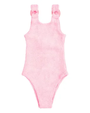 Hunza G Kids Dominoクリンクルリングディテール水着 - サムネイル1