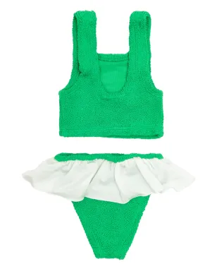 Hunza G Kids クリンクル加工のラッフルビキニ - サムネイル2