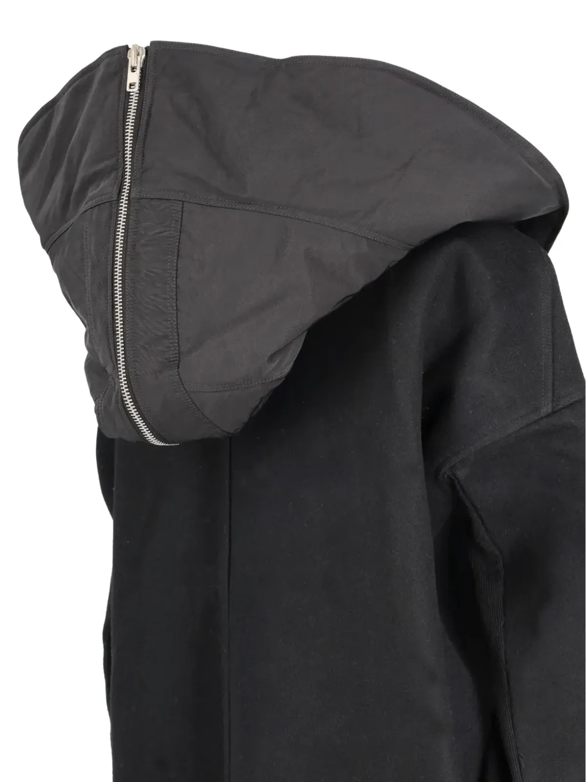 Rick Owens Vintage ウール ジップフードコート - 画像4