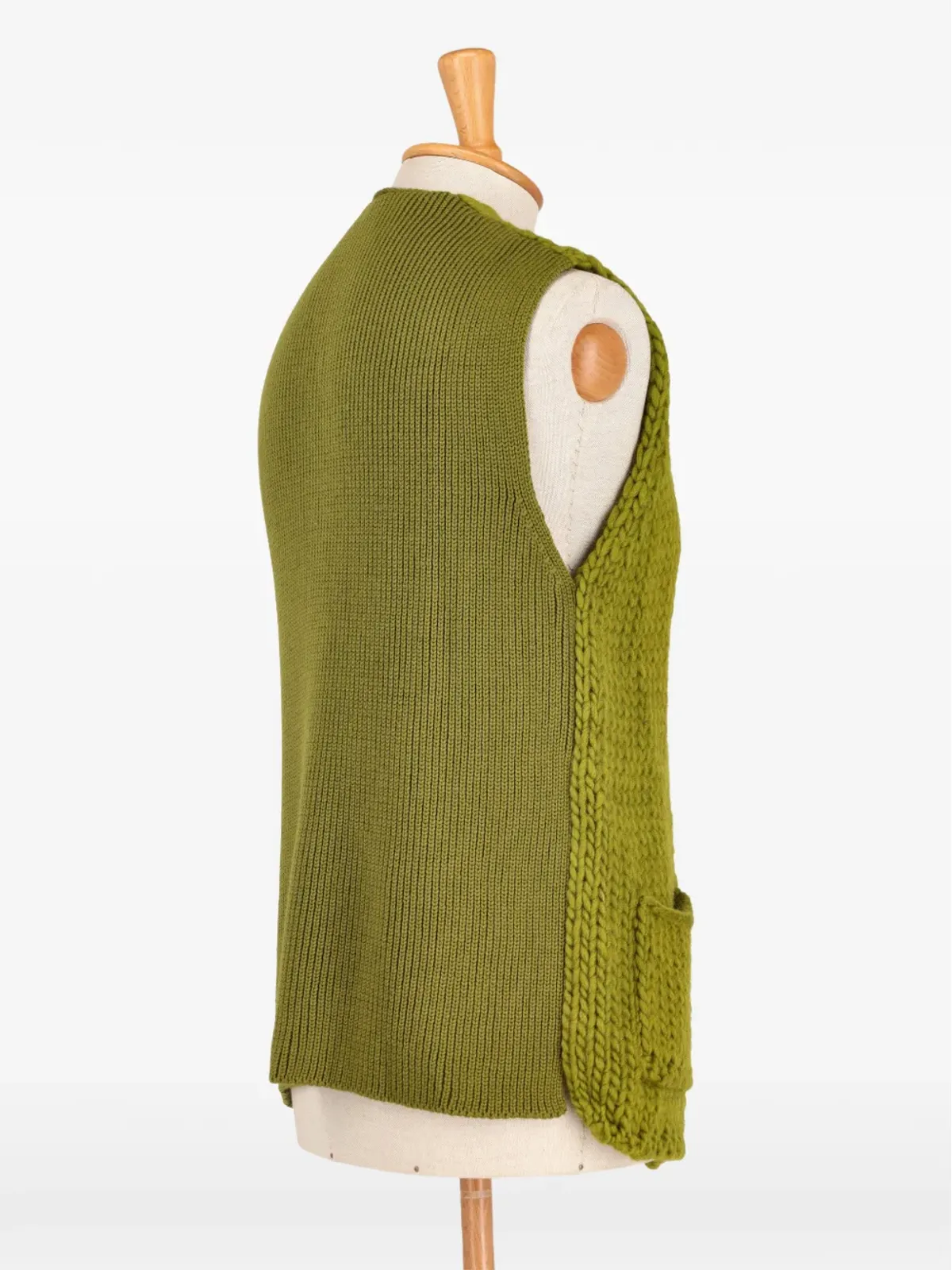 Kenzo Pre-Owned リブ編みニットベスト - 画像2