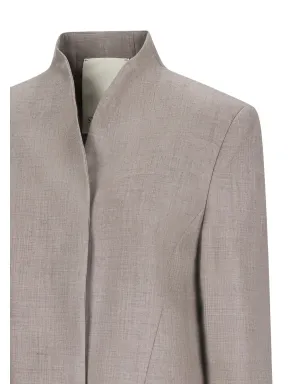 Di Stavnitser collar jacket - Neutrals - サムネイル3