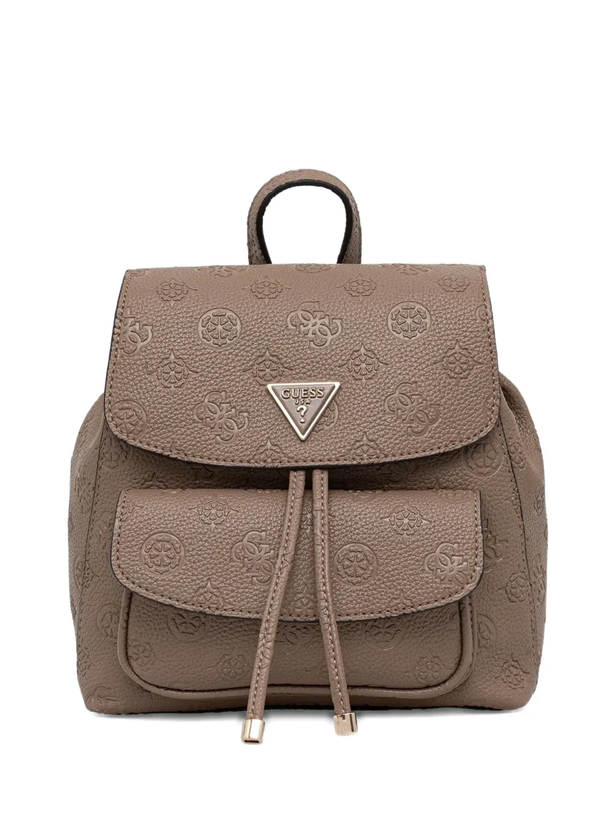 GUESS USA エンボス柄 トライアングルバックパック - 画像1