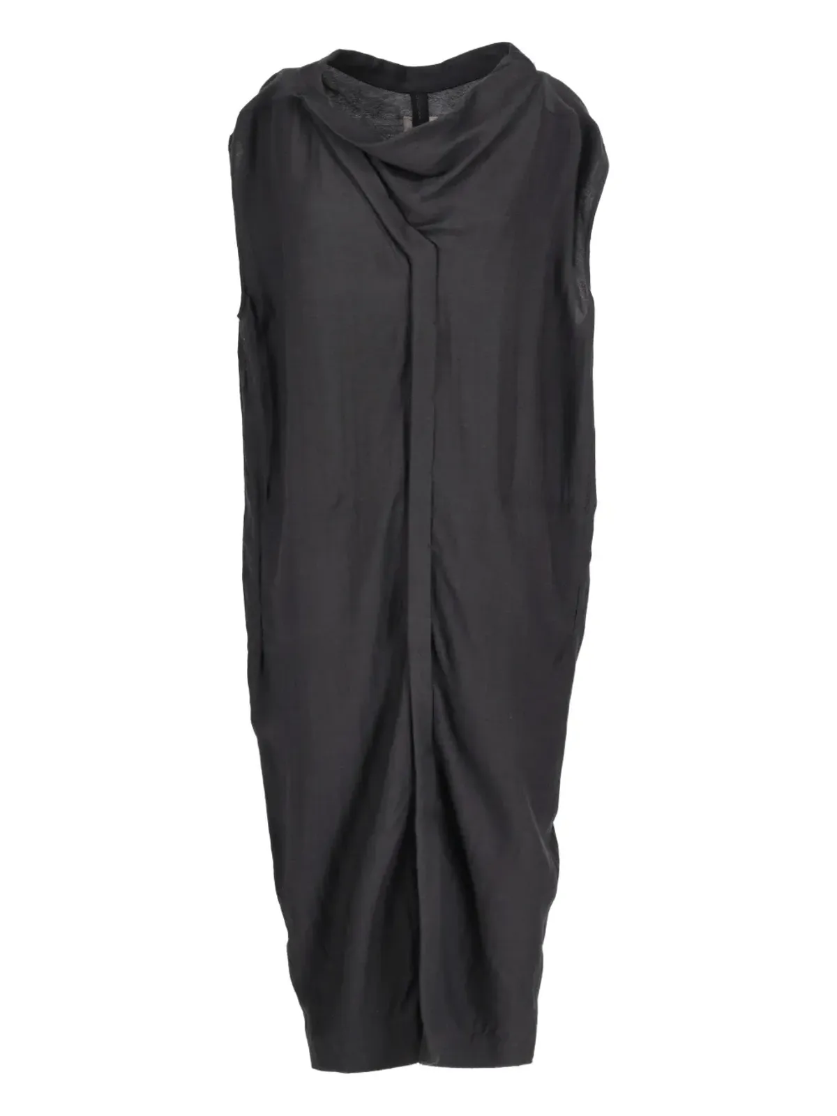 Rick Owens Vintage ドレープネックシャツドレス - 画像1