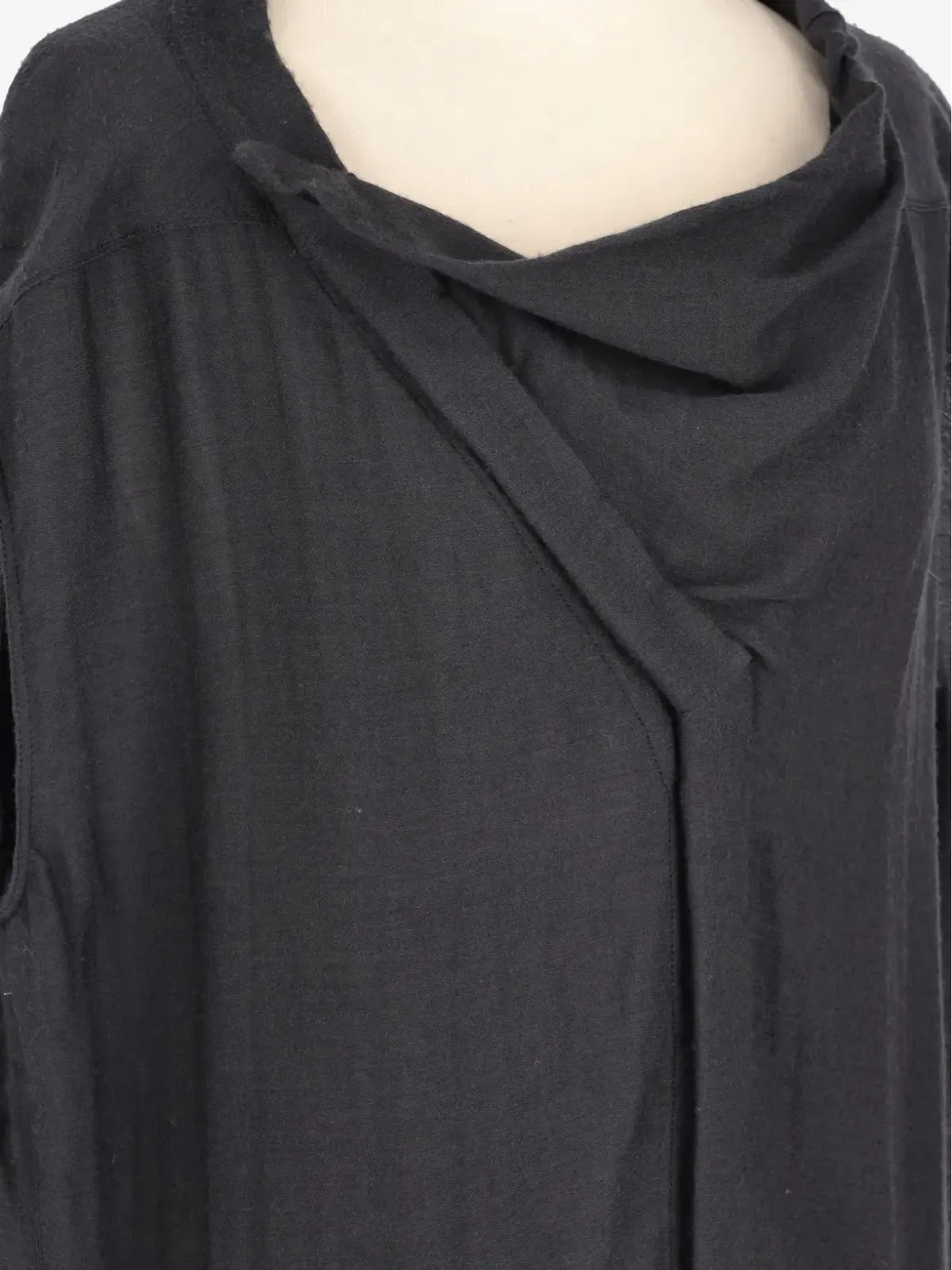 Rick Owens Vintage ドレープネックシャツドレス - 画像5