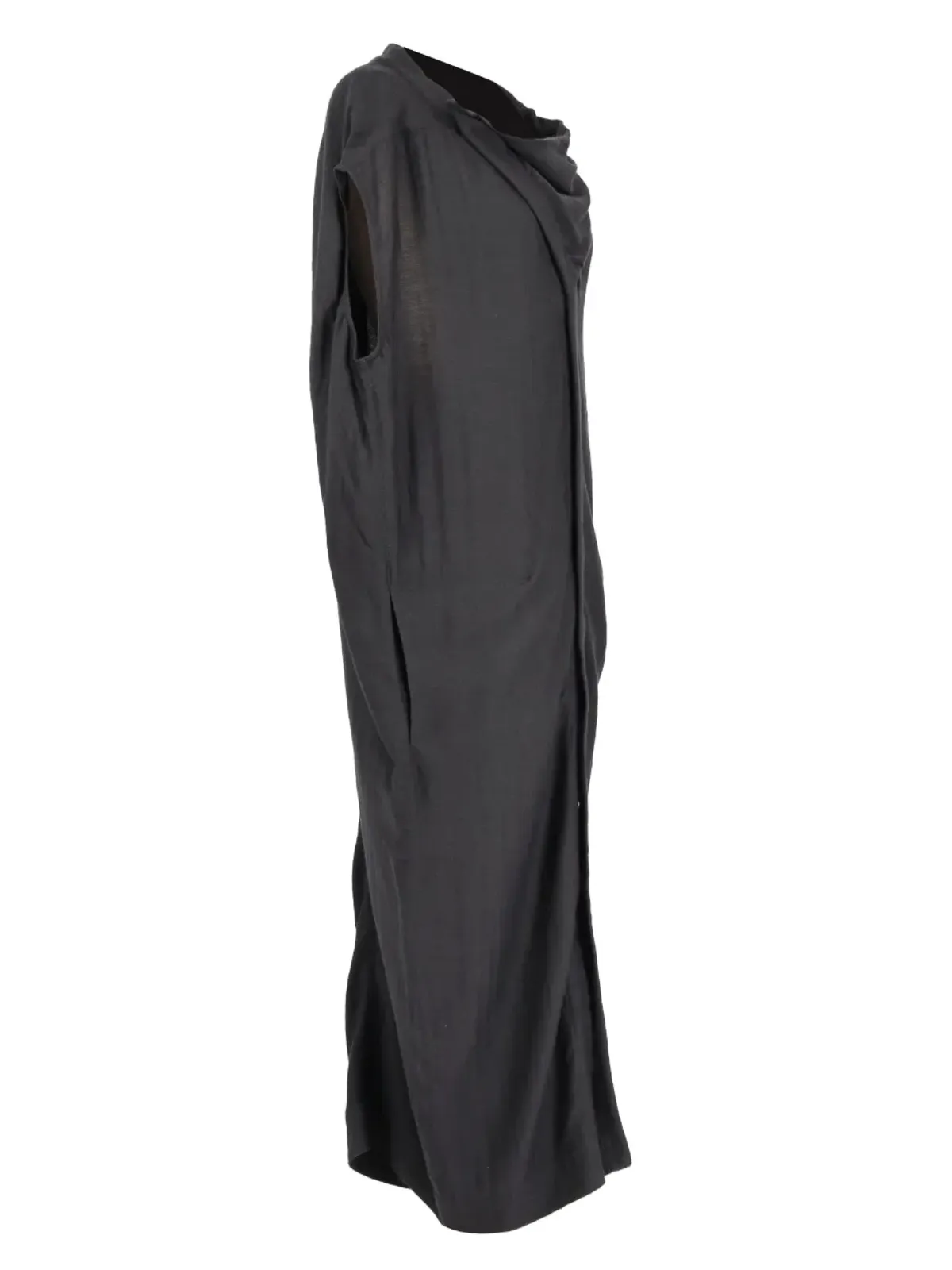 Rick Owens Vintage ドレープネックシャツドレス - 画像3