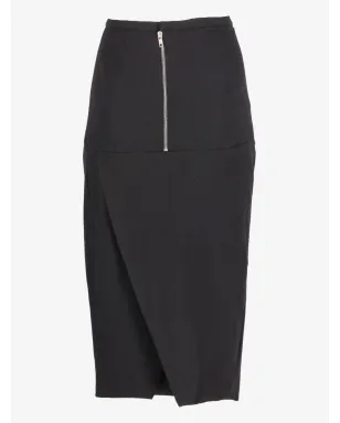 Rick Owens Vintage サイドポケット付きジップスカート - ブラック - サムネイル2