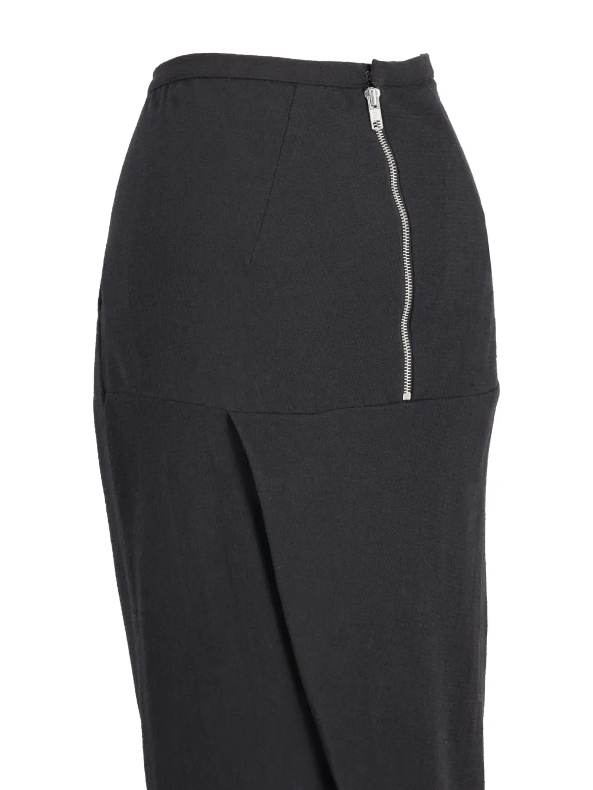 Rick Owens Vintage サイドポケット付きジップスカート - ブラック - 画像4