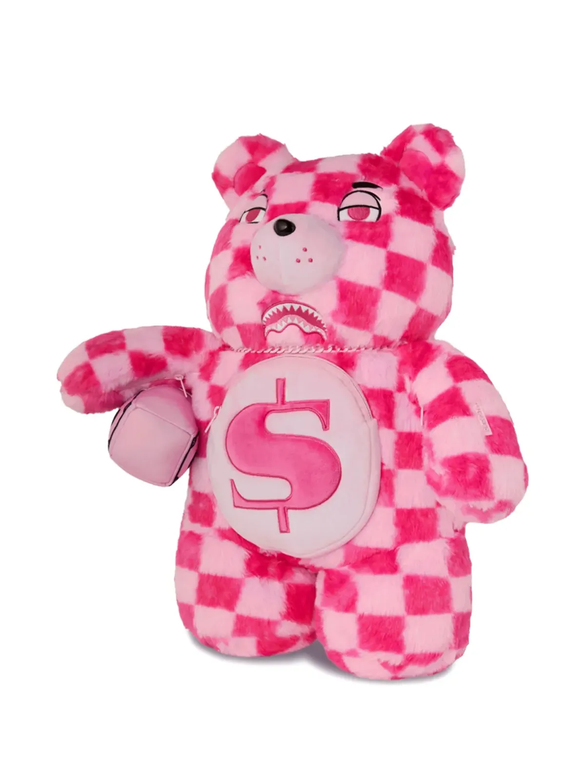 Sprayground チェックマネー・ベア・プラッシュバックパック - 画像3