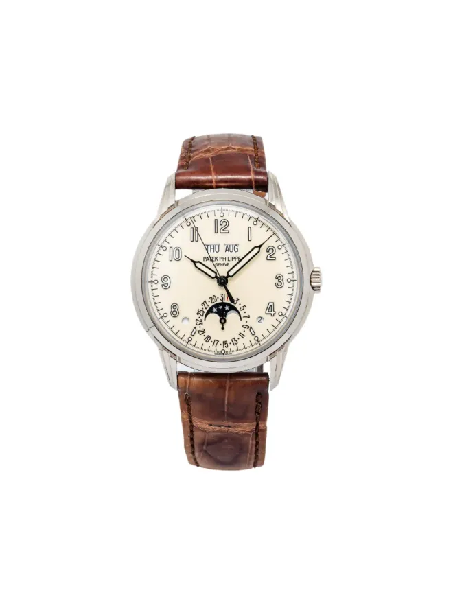 Patek Philippe Pre-Owned Patek Philippe Pre-Owned クリーム系ダイヤル ラウンドケース パーペチュアルカレンダーの商品画像