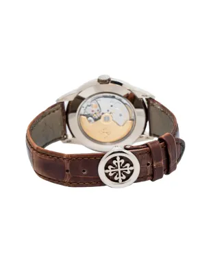 Patek Philippe Pre-Owned クリーム系ダイヤル ラウンドケース パーペチュアルカレンダー - サムネイル3