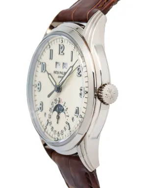 Patek Philippe Pre-Owned クリーム系ダイヤル ラウンドケース パーペチュアルカレンダー - サムネイル4