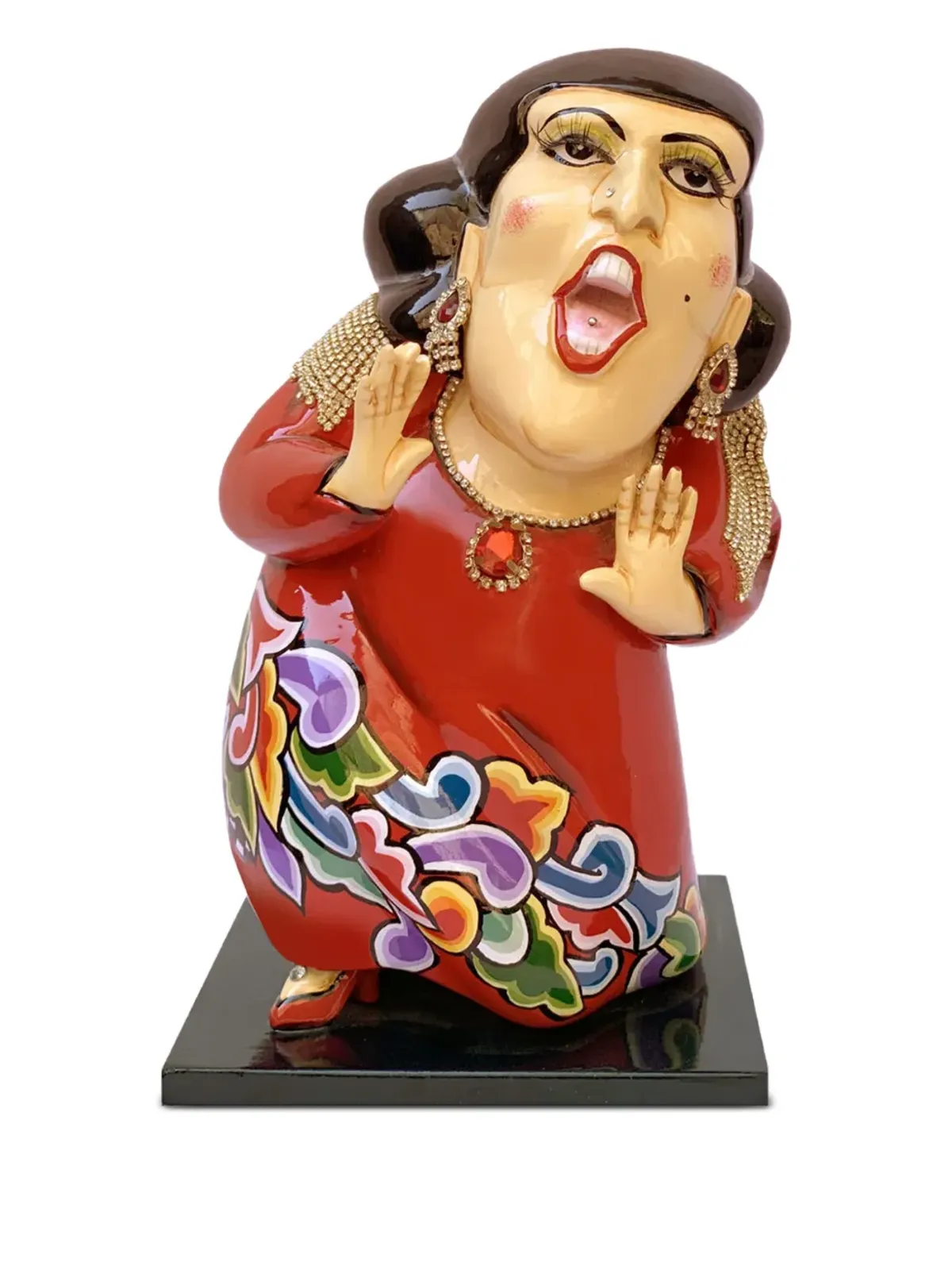Toms Drag opera singer embellished home decor - Red - 画像2