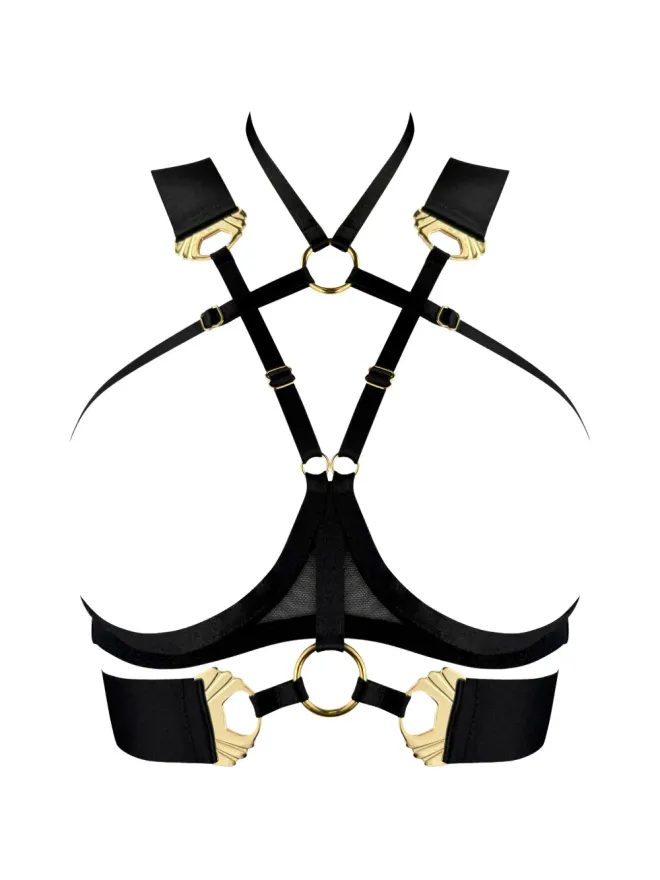 Bordelle Bordelle メルスィナ オーヴェール リング ブラ ブラックの商品画像