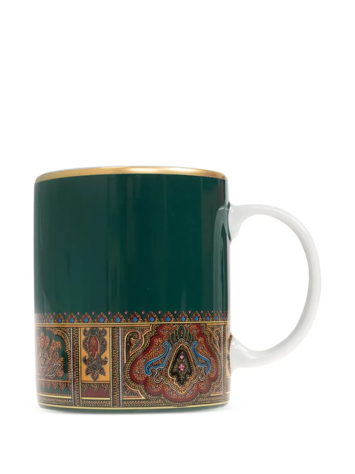 ETRO HOME ペイズリートリム マグ - グリーン - 画像1