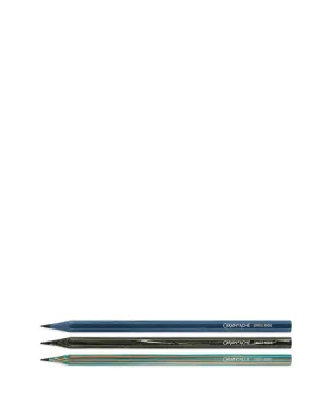 Caran d'Ache 柄入り鉛筆セット（3本組）- ブルー - サムネイル2