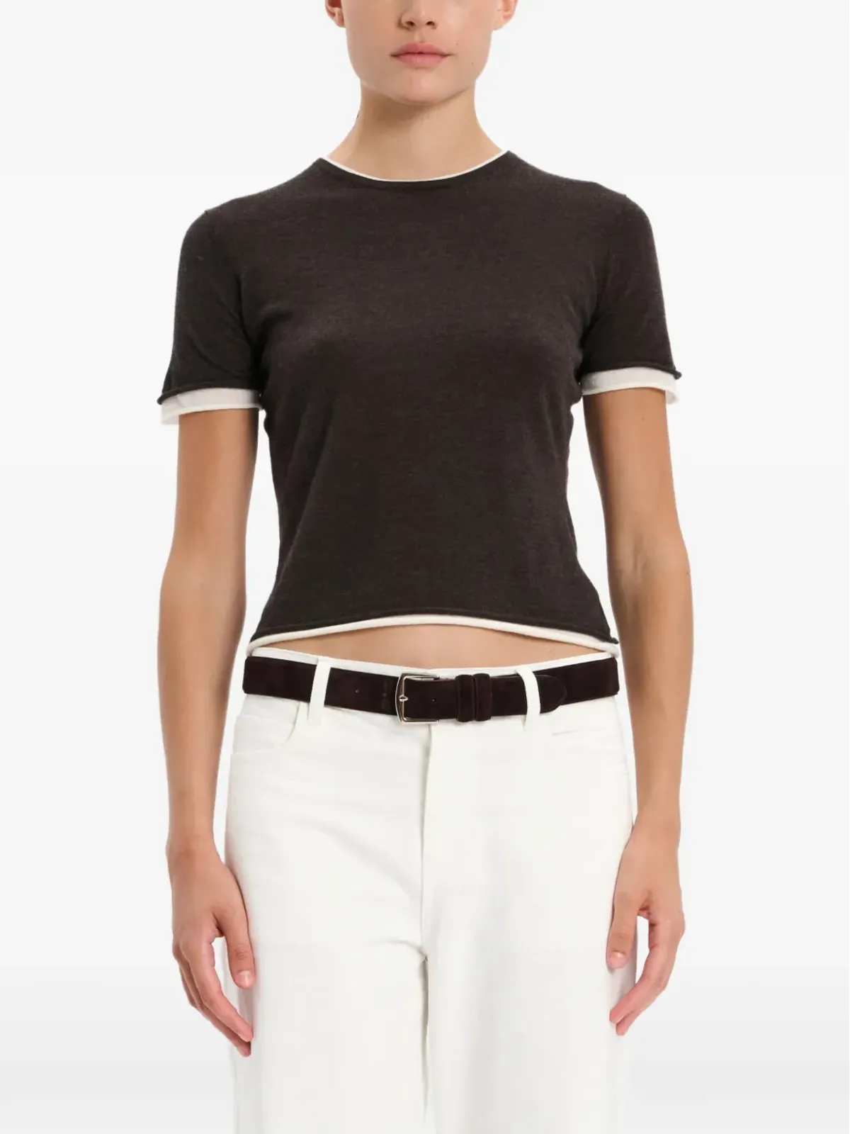 arch4 コントラストトリムトップ - 画像1